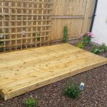 Wooden fence and deck